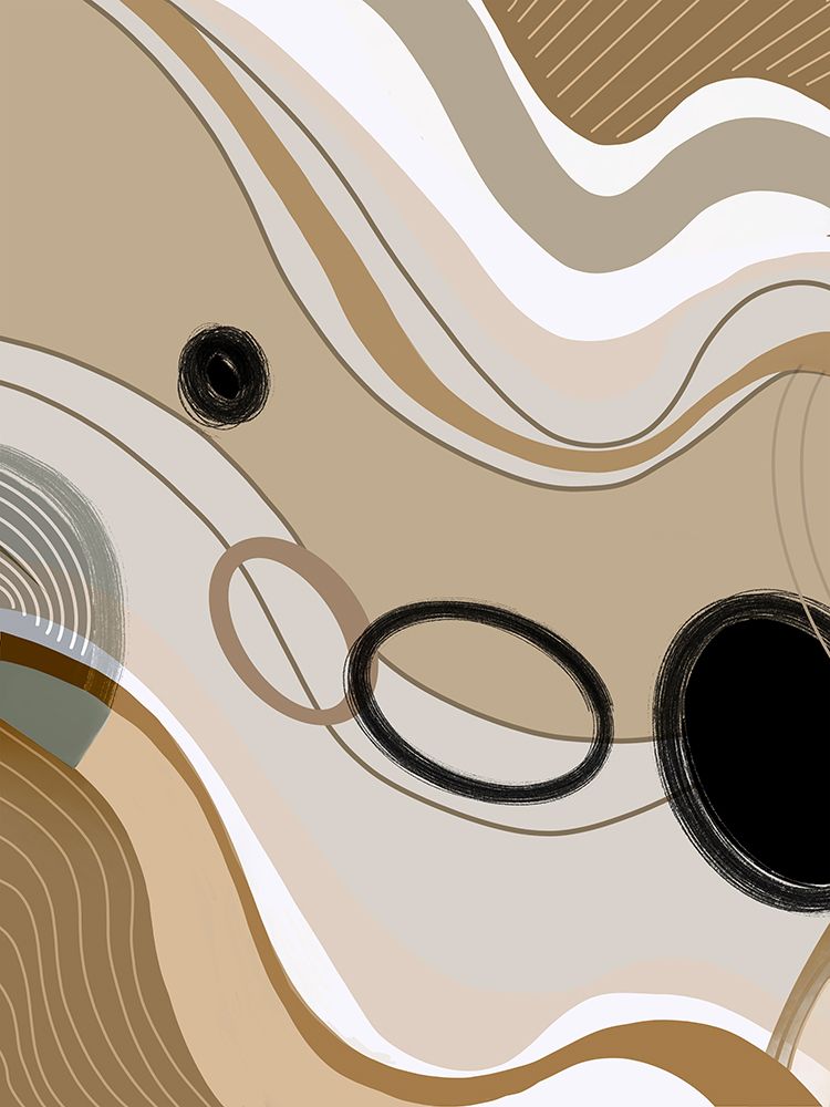 Neutral Wave 1 art print by Doris Charest for $57.95 CAD