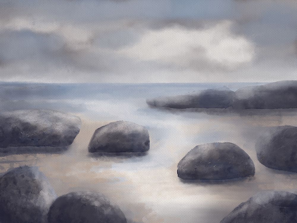 Rocky Beach 1 art print by Doris Charest for $57.95 CAD