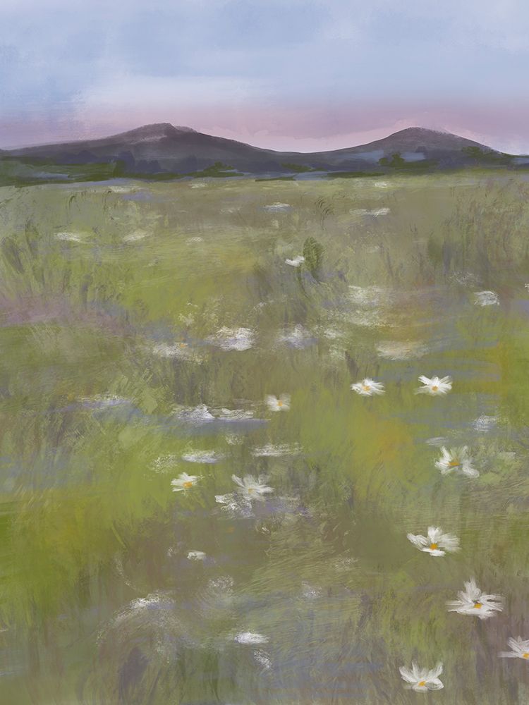 Field Of White Flowers 2 art print by Doris Charest for $57.95 CAD