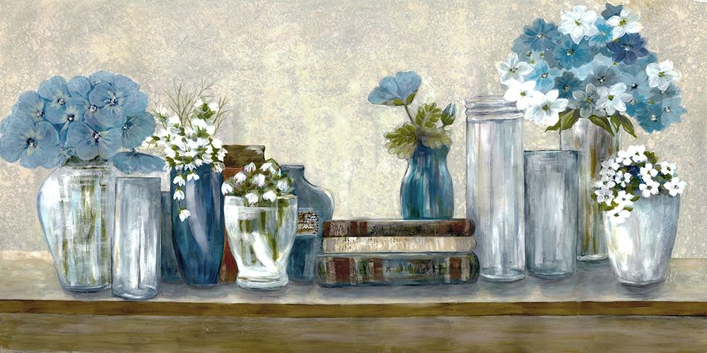 Floral Desk art print by Doris Charest for $57.95 CAD