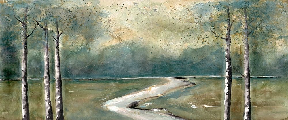 Green Landscape art print by Doris Charest for $57.95 CAD