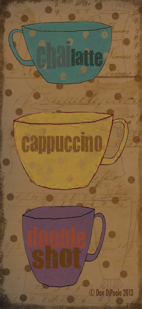 Coffee Dots Panel 1 art print by Dan DiPaolo for $57.95 CAD
