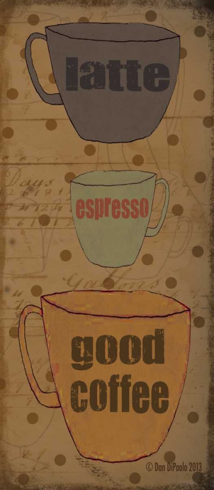 Coffee Dots Panel 2 art print by Dan DiPaolo for $57.95 CAD