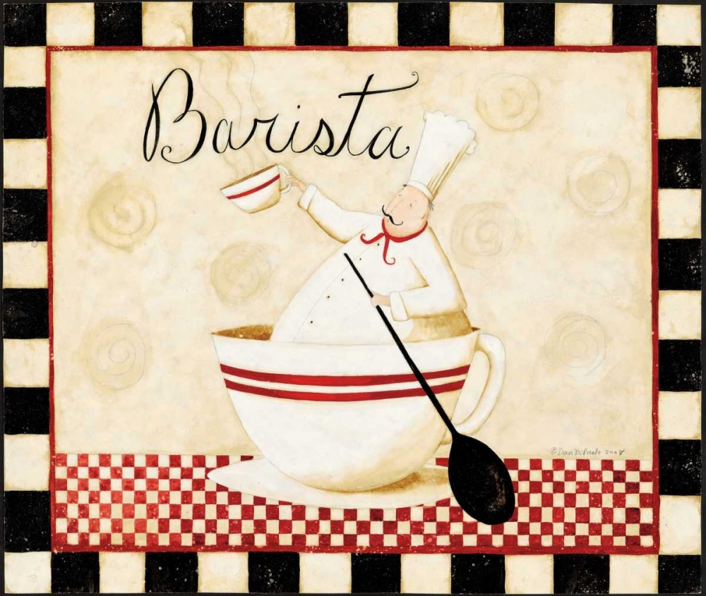 Barista art print by Dan DiPaolo for $57.95 CAD