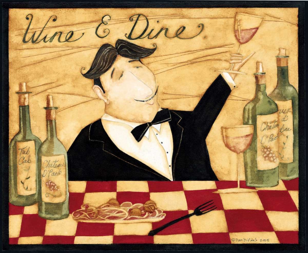 Dinner art print by Dan DiPaolo for $57.95 CAD