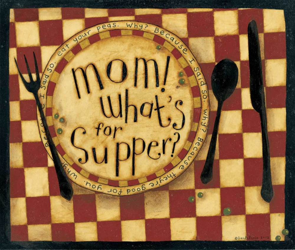 Supper art print by Dan DiPaolo for $57.95 CAD