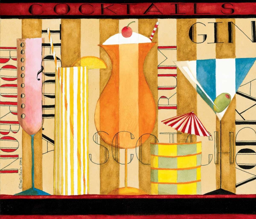 Drinks art print by Dan DiPaolo for $57.95 CAD