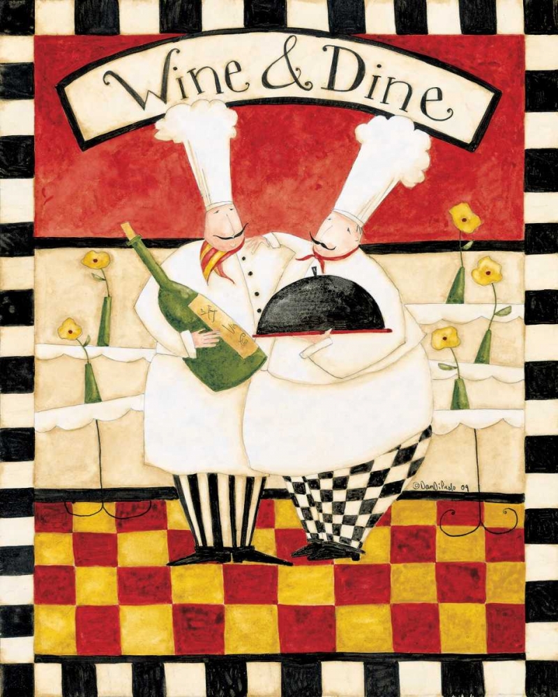 Wine And Dine art print by Dan DiPaolo for $57.95 CAD