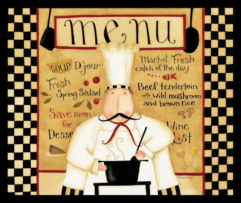 Simple Menu art print by Dan DiPaolo for $57.95 CAD