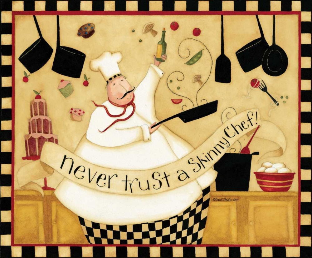 Skinny Chef art print by Dan DiPaolo for $57.95 CAD