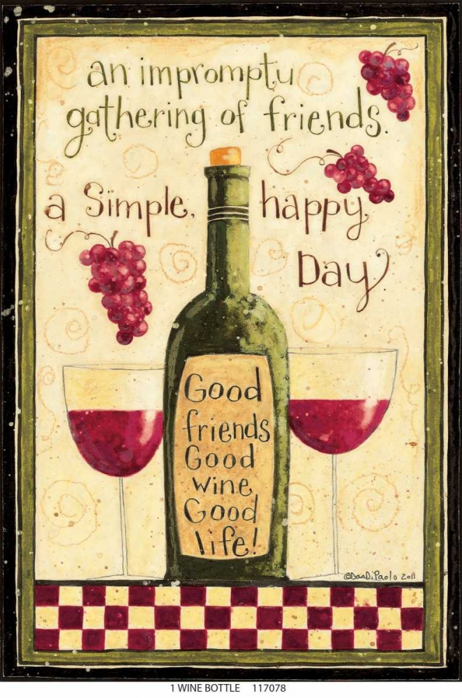 Wine Bottle art print by Dan DiPaolo for $57.95 CAD
