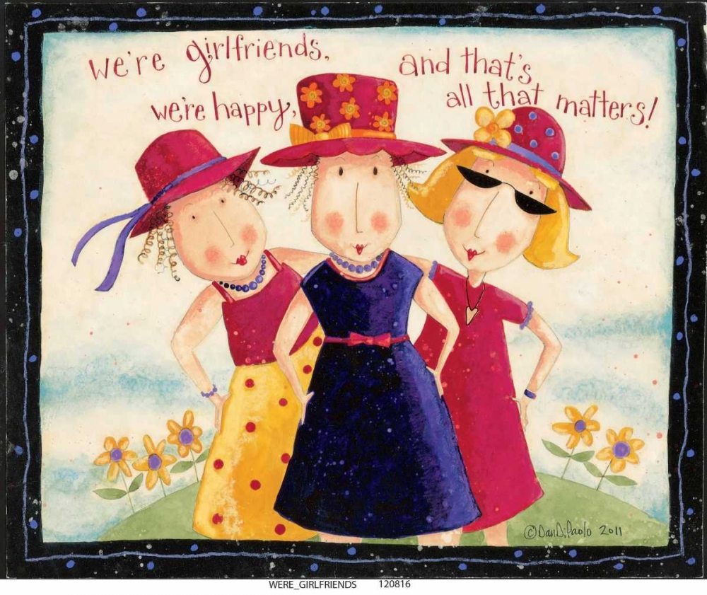 Girld Friends art print by Dan DiPaolo for $57.95 CAD