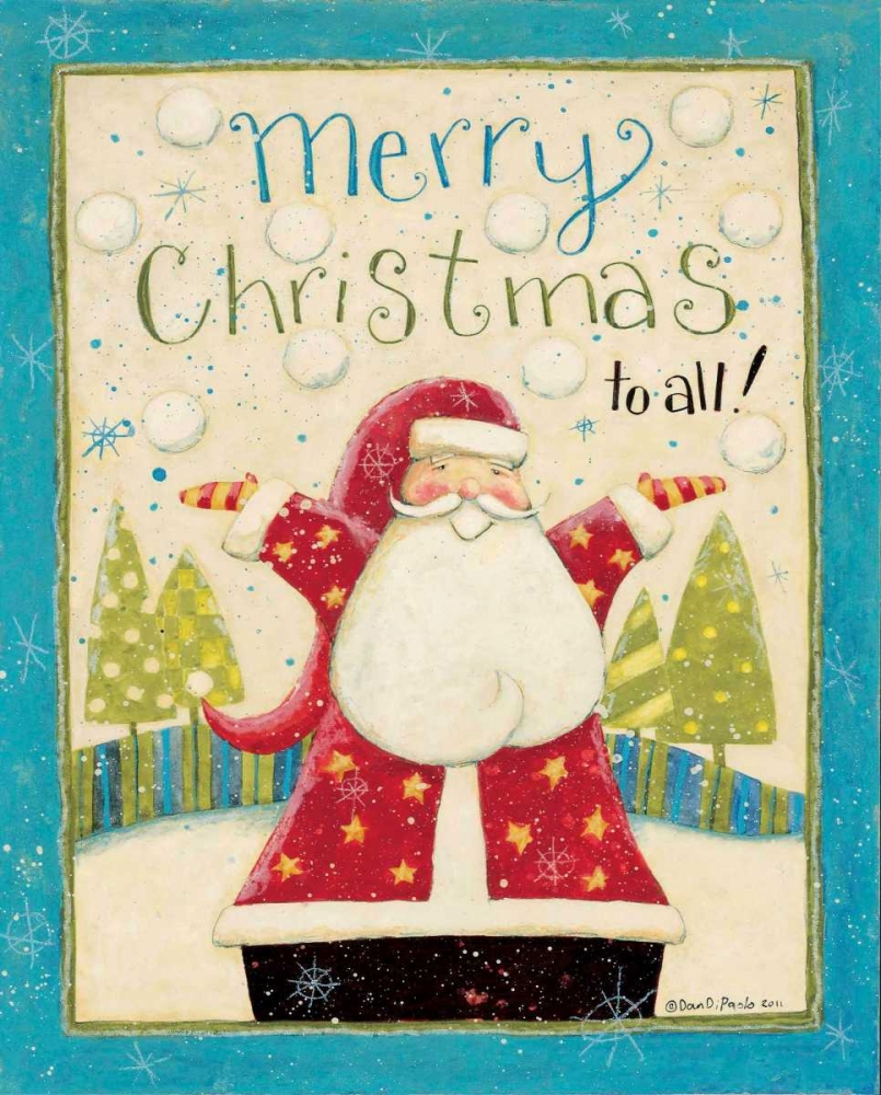 Merry Christmas 1 art print by Dan DiPaolo for $57.95 CAD