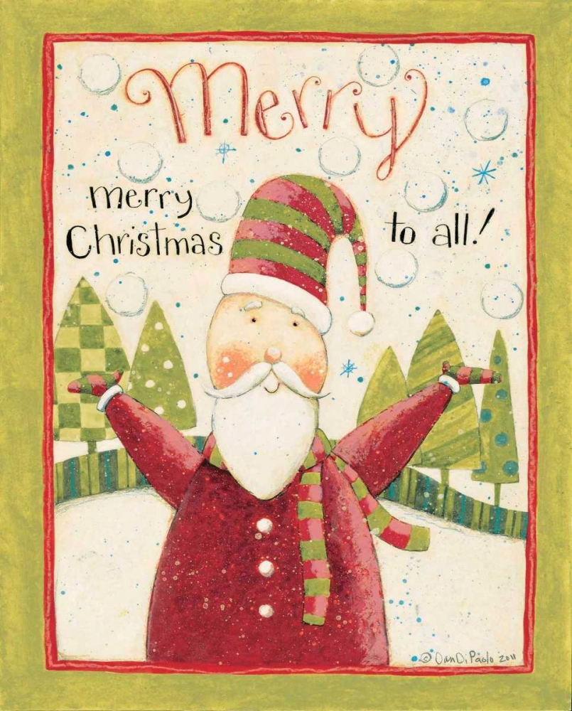 Merry Christmas art print by Dan DiPaolo for $57.95 CAD