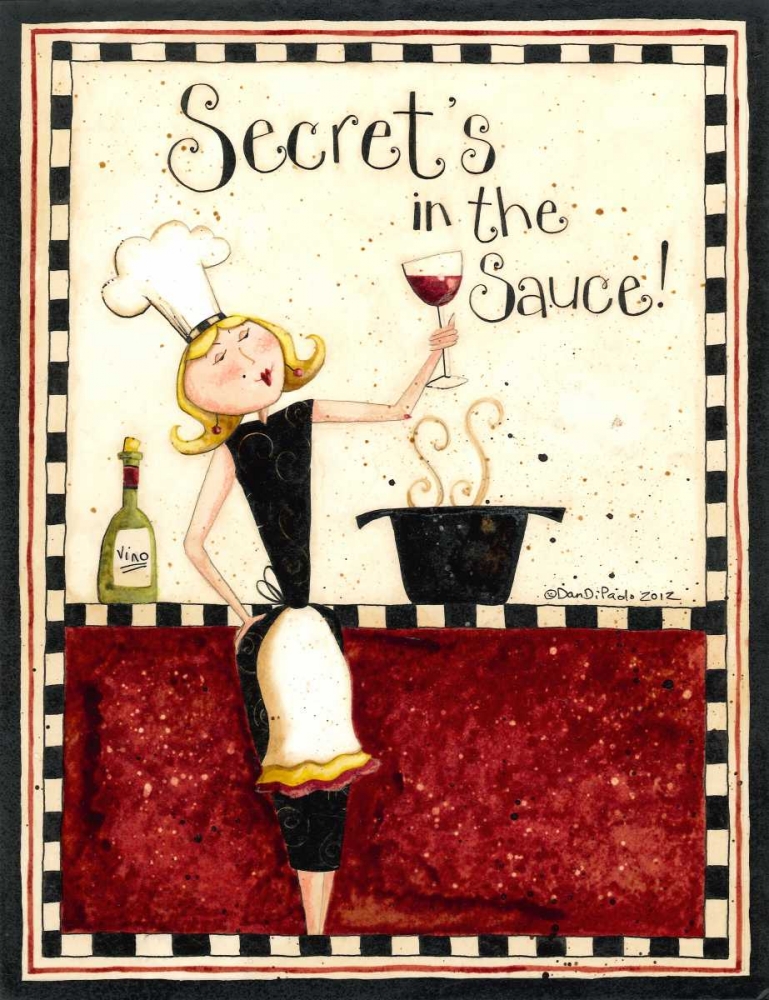 Cooking art print by Dan DiPaolo for $57.95 CAD