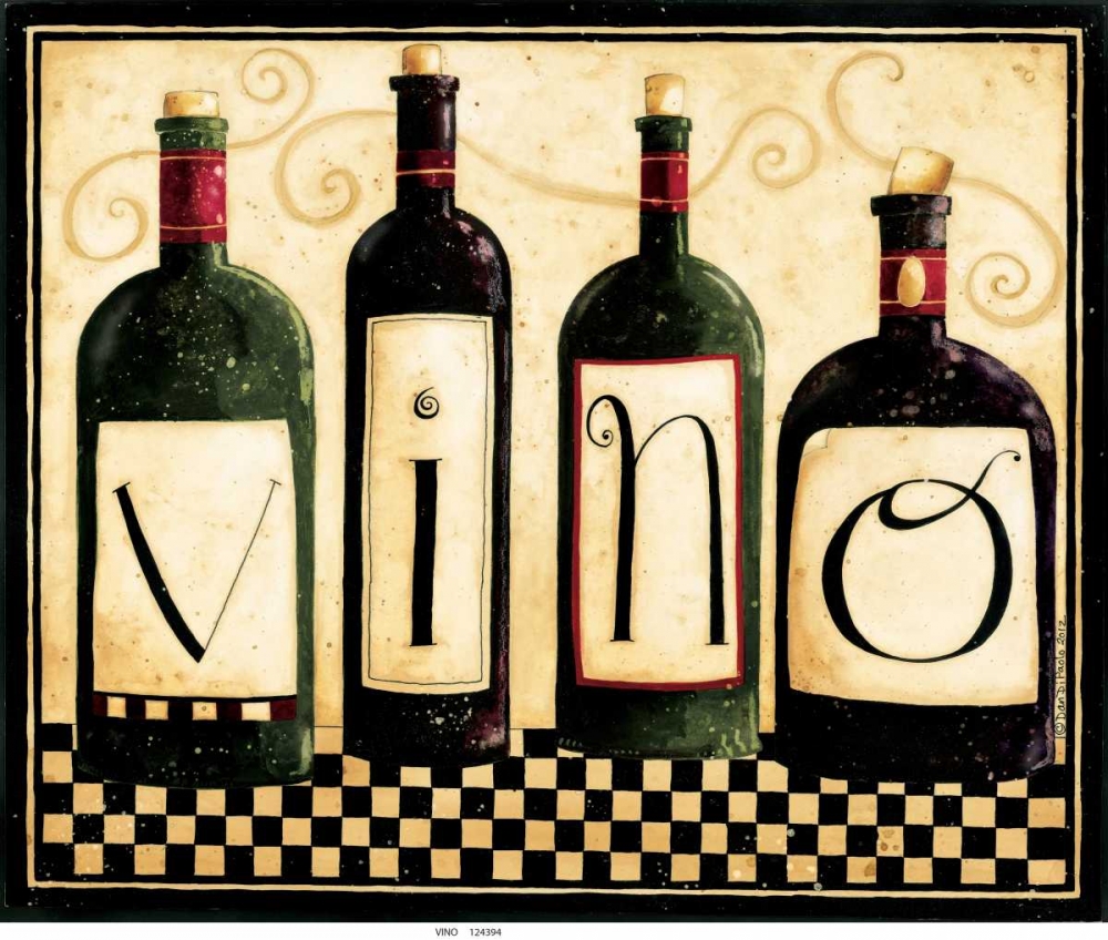 Vino art print by Dan DiPaolo for $57.95 CAD