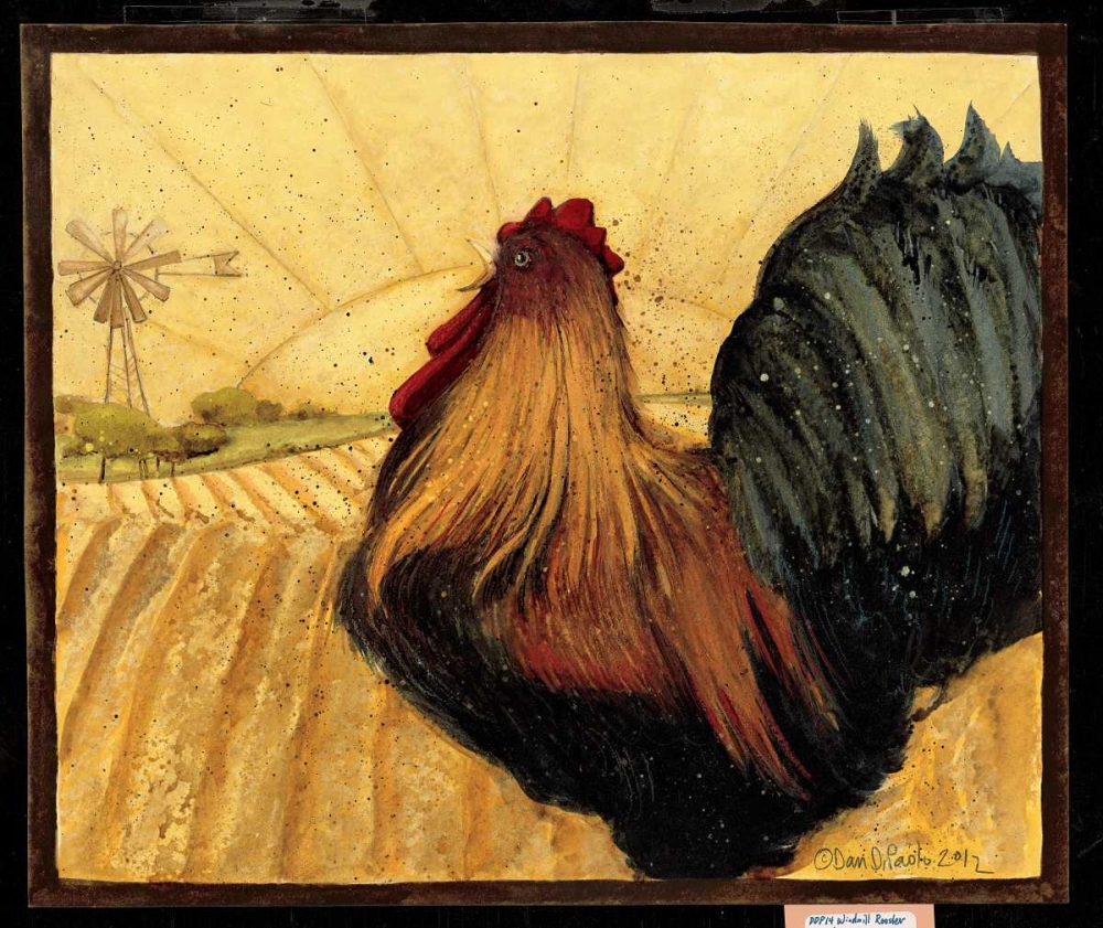 Windmill Rooster art print by Dan DiPaolo for $57.95 CAD