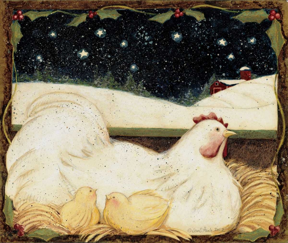 Christmas Chicks art print by Dan DiPaolo for $57.95 CAD