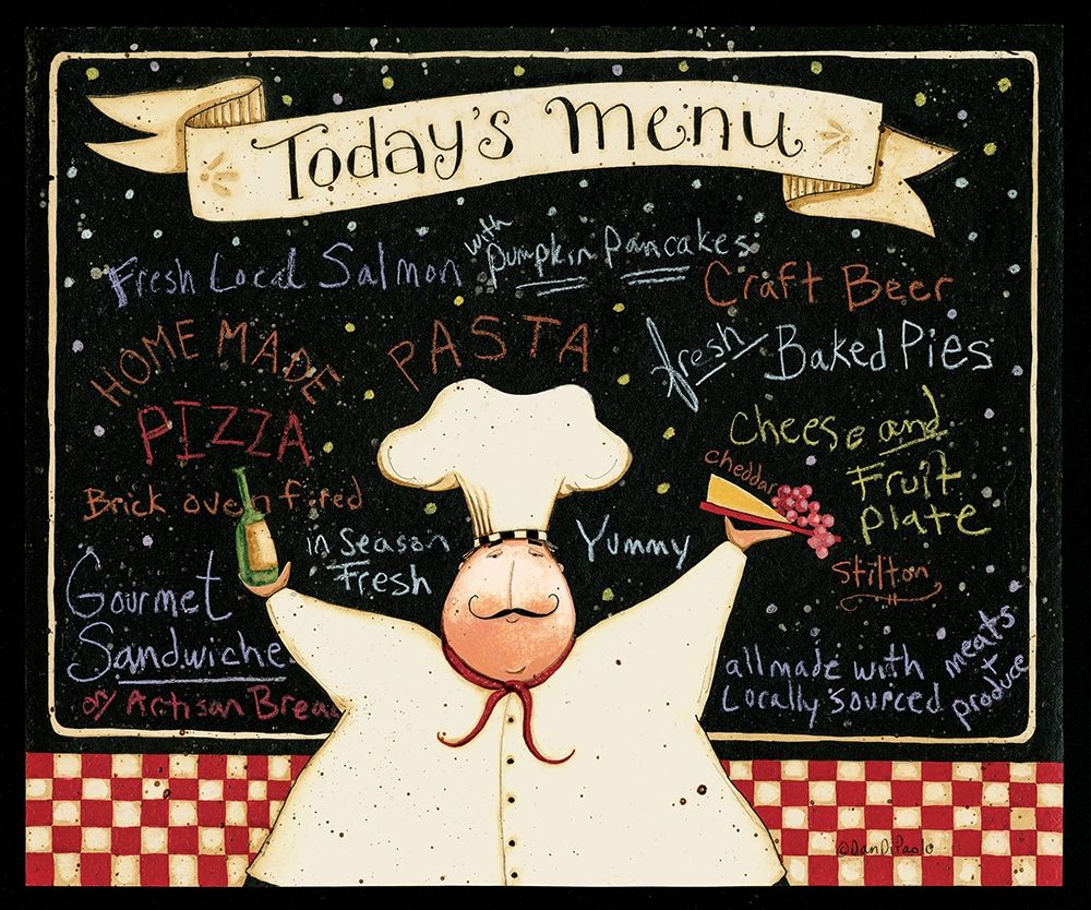 Todays Menu art print by Dan DiPaolo for $57.95 CAD