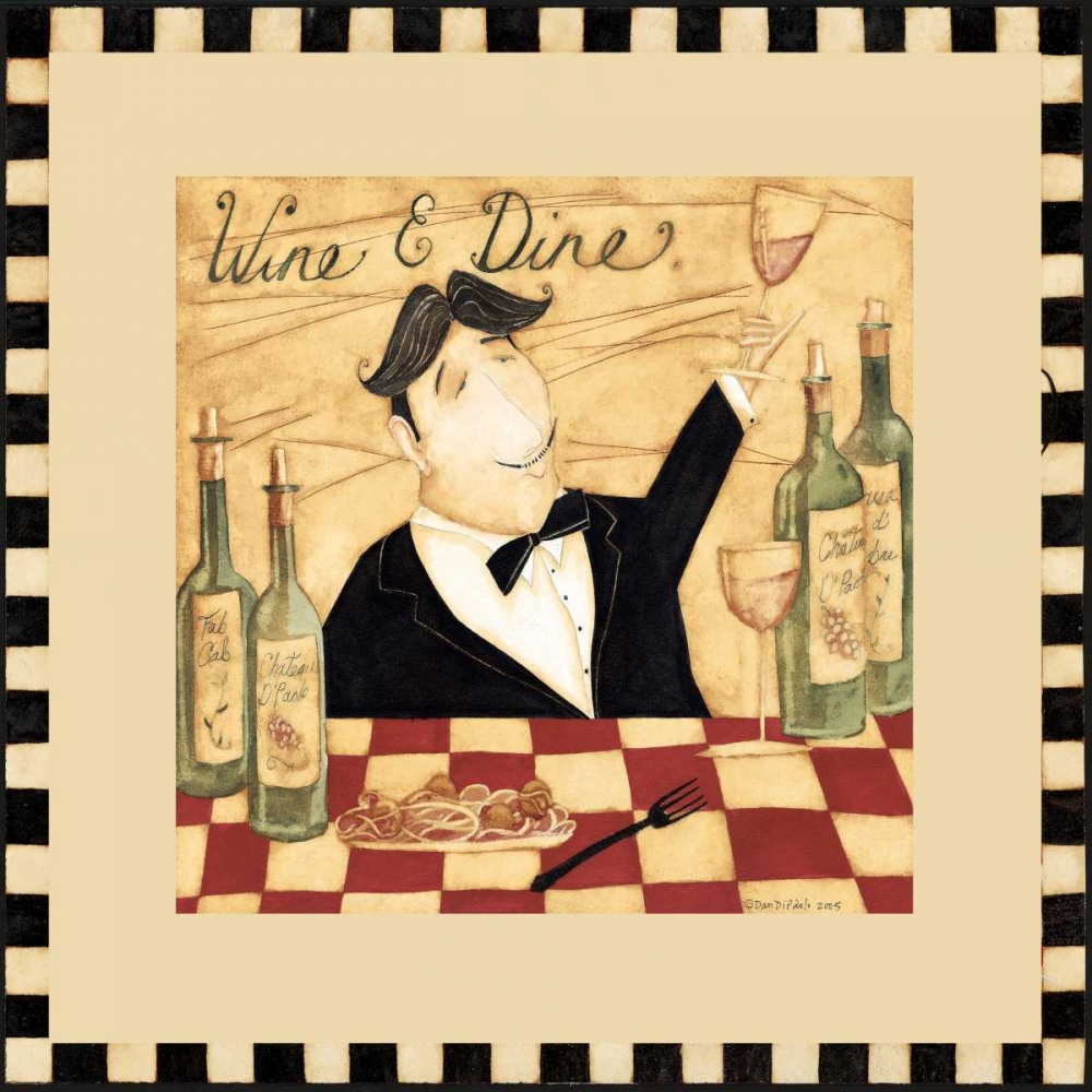 Wine And Dine art print by Dan DiPaolo for $57.95 CAD