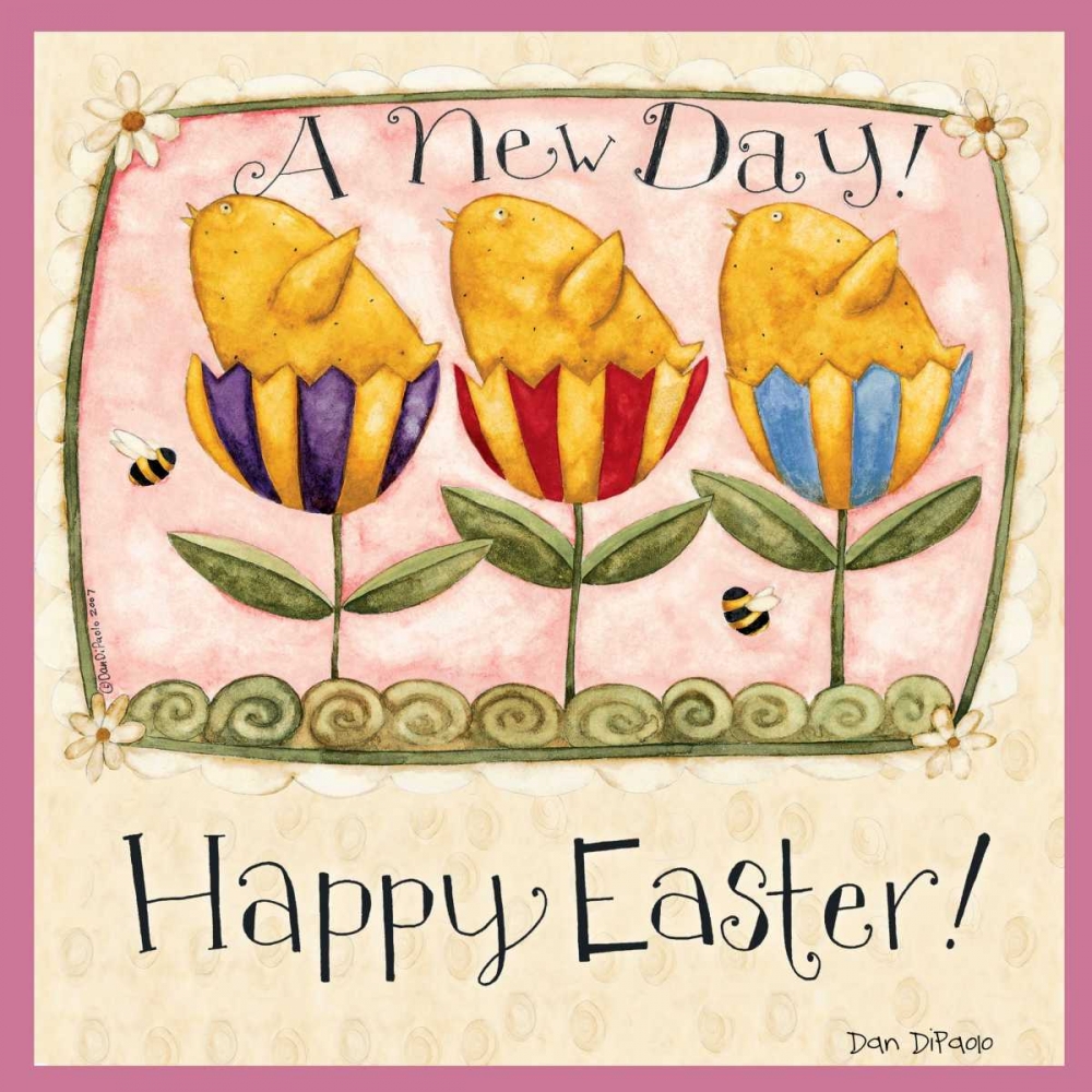 Easter Chicks art print by Dan DiPaolo for $57.95 CAD