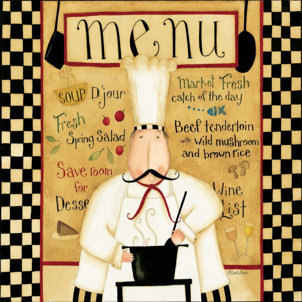 On The Menu art print by Dan DiPaolo for $57.95 CAD