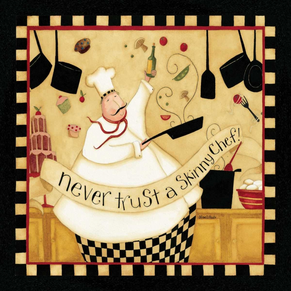 Skinny Chef art print by Dan DiPaolo for $57.95 CAD