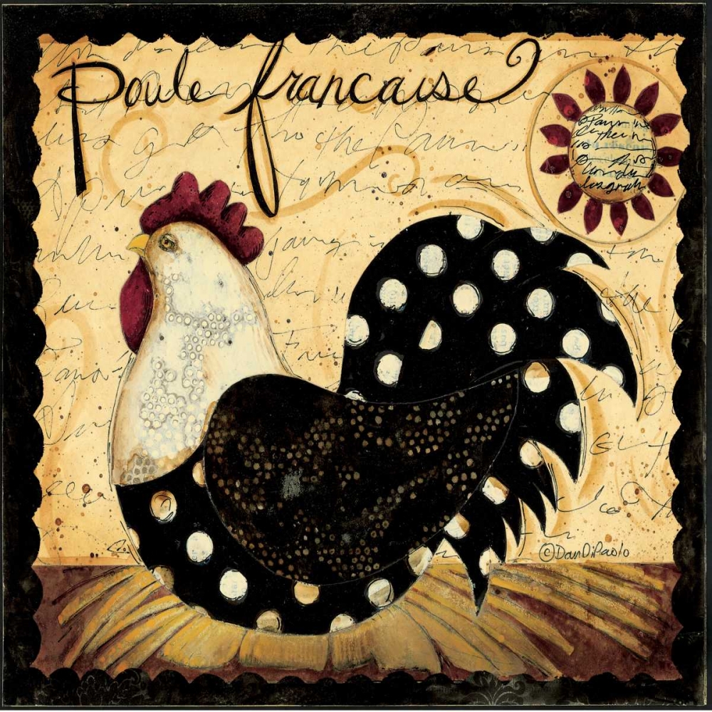 Polka Rooster art print by Dan DiPaolo for $57.95 CAD