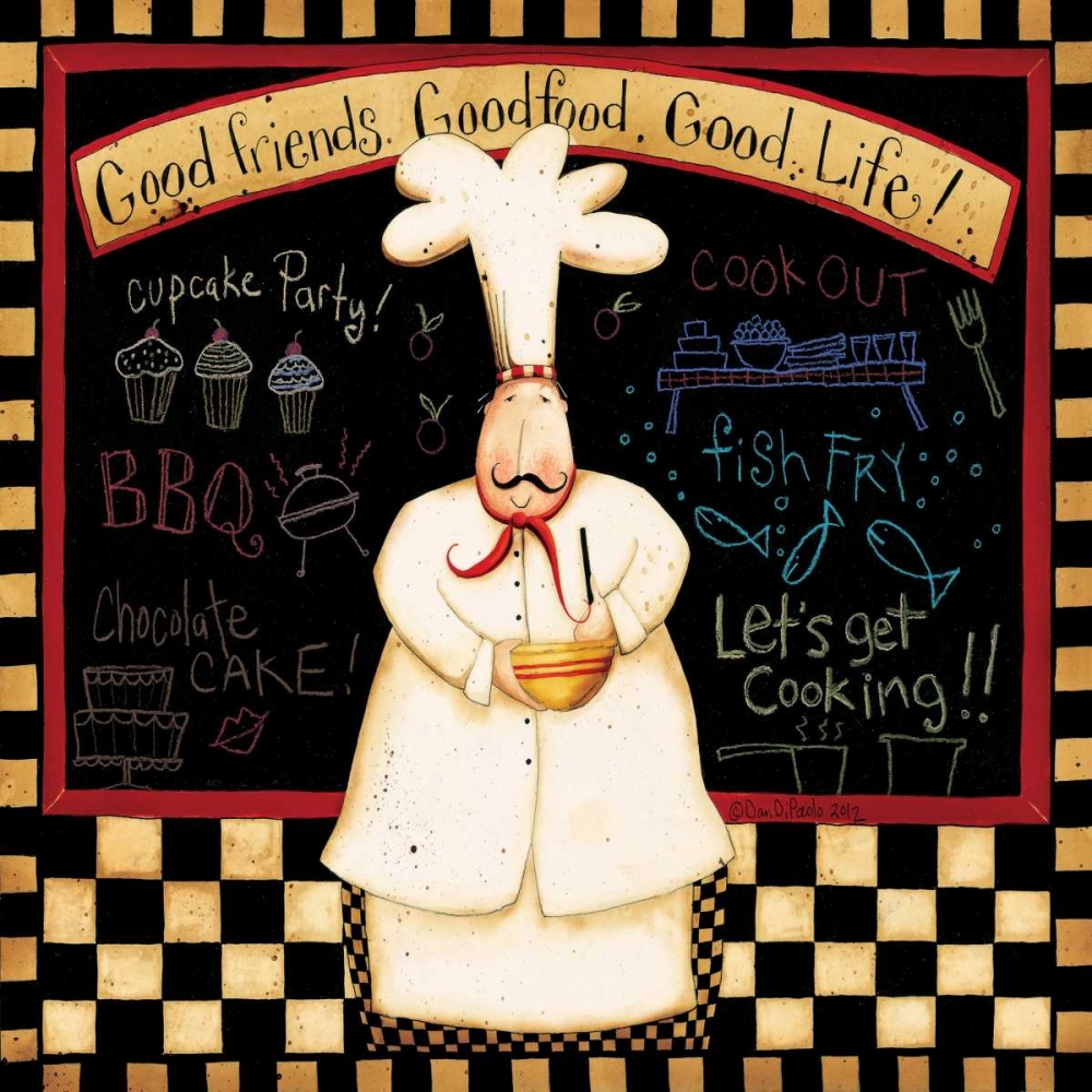 Eat With Friends art print by Dan DiPaolo for $57.95 CAD