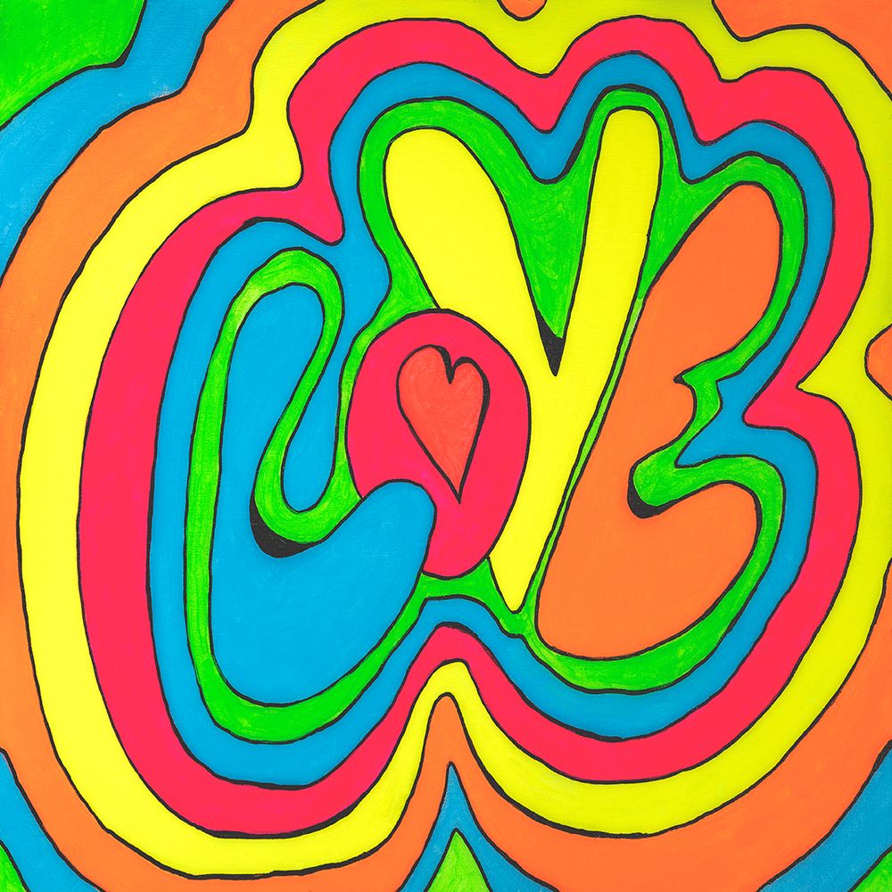 60S Groovy Love art print by David Dayan Fisher for $57.95 CAD