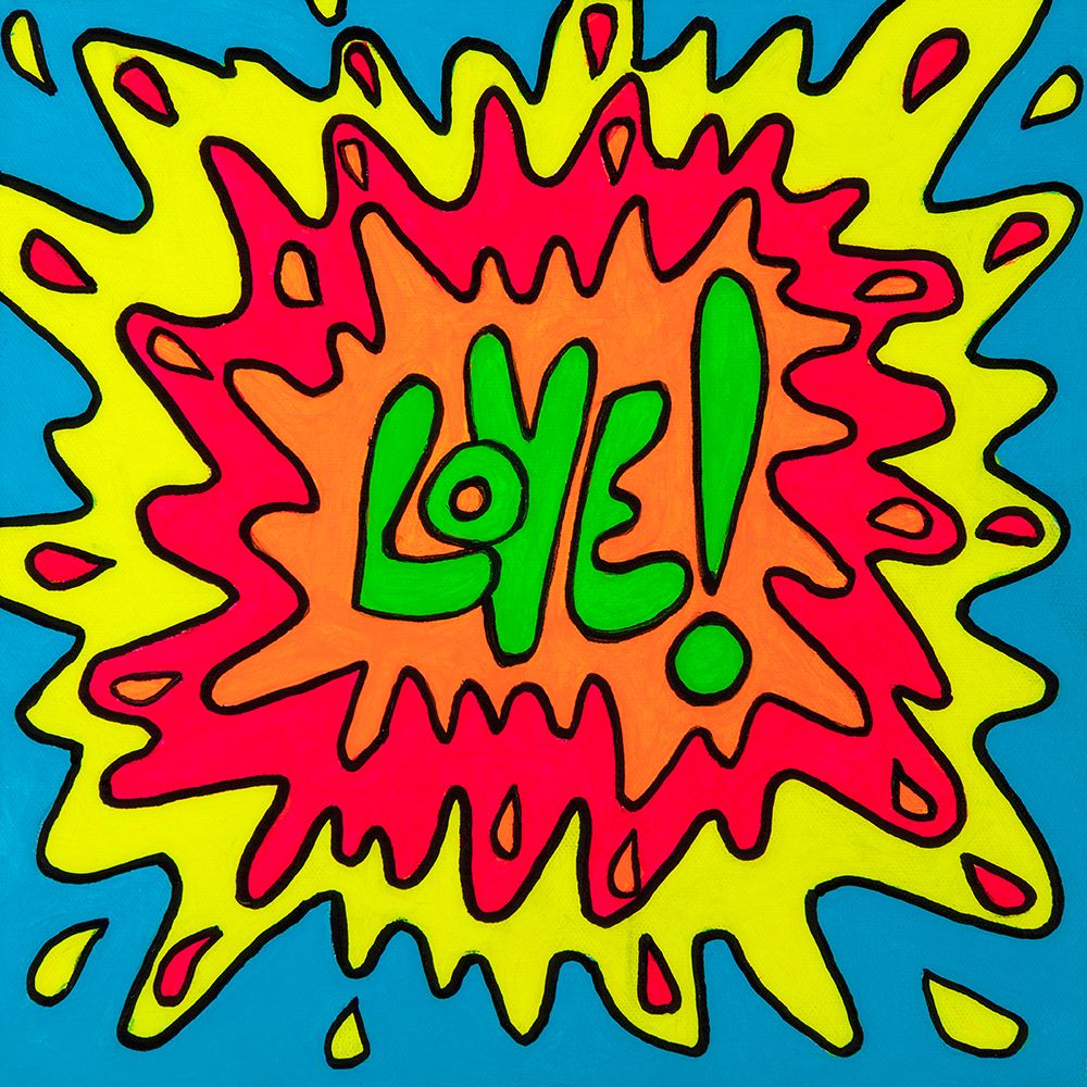 Green Love Splat art print by David Dayan Fisher for $57.95 CAD