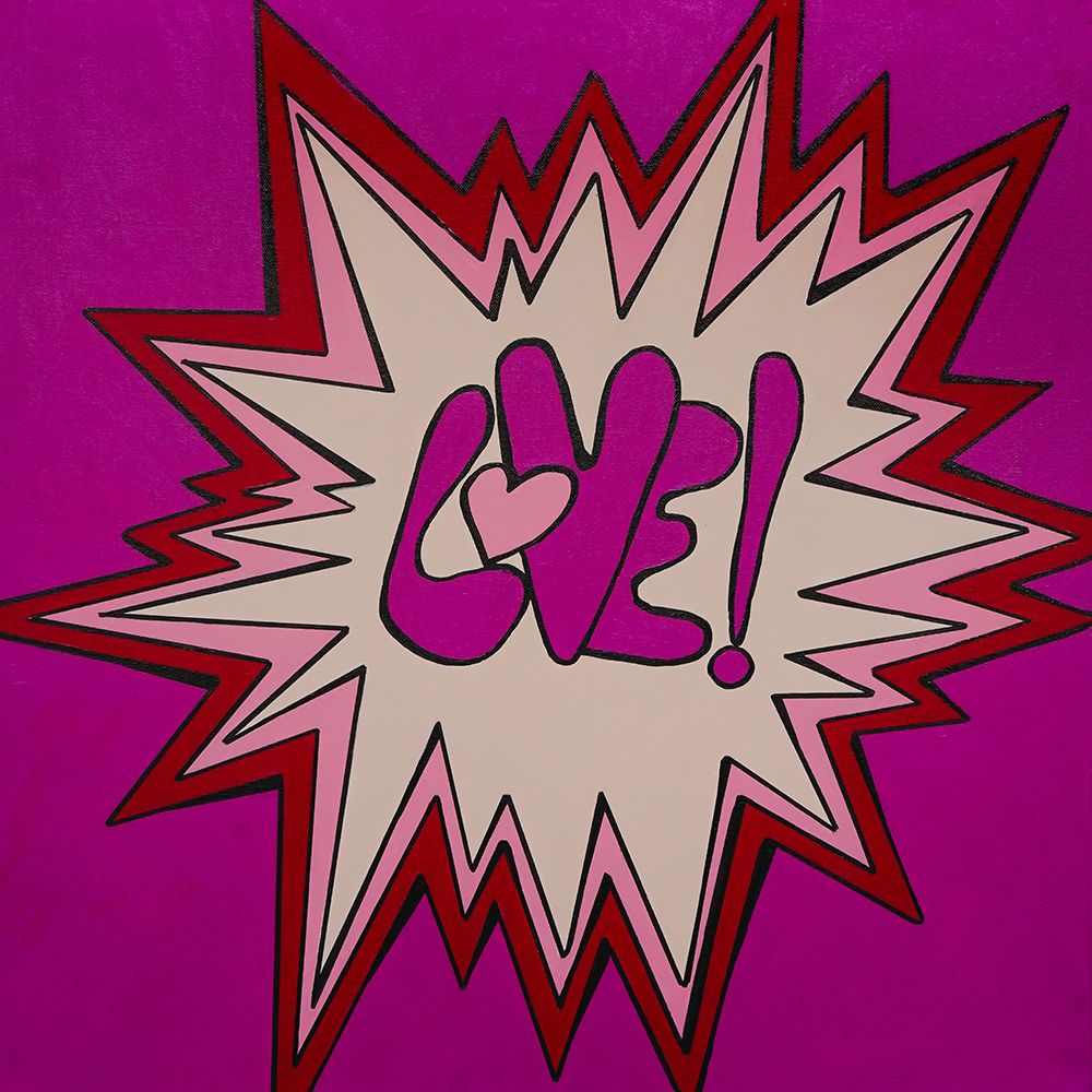 Purple Love Explosion art print by David Dayan Fisher for $57.95 CAD