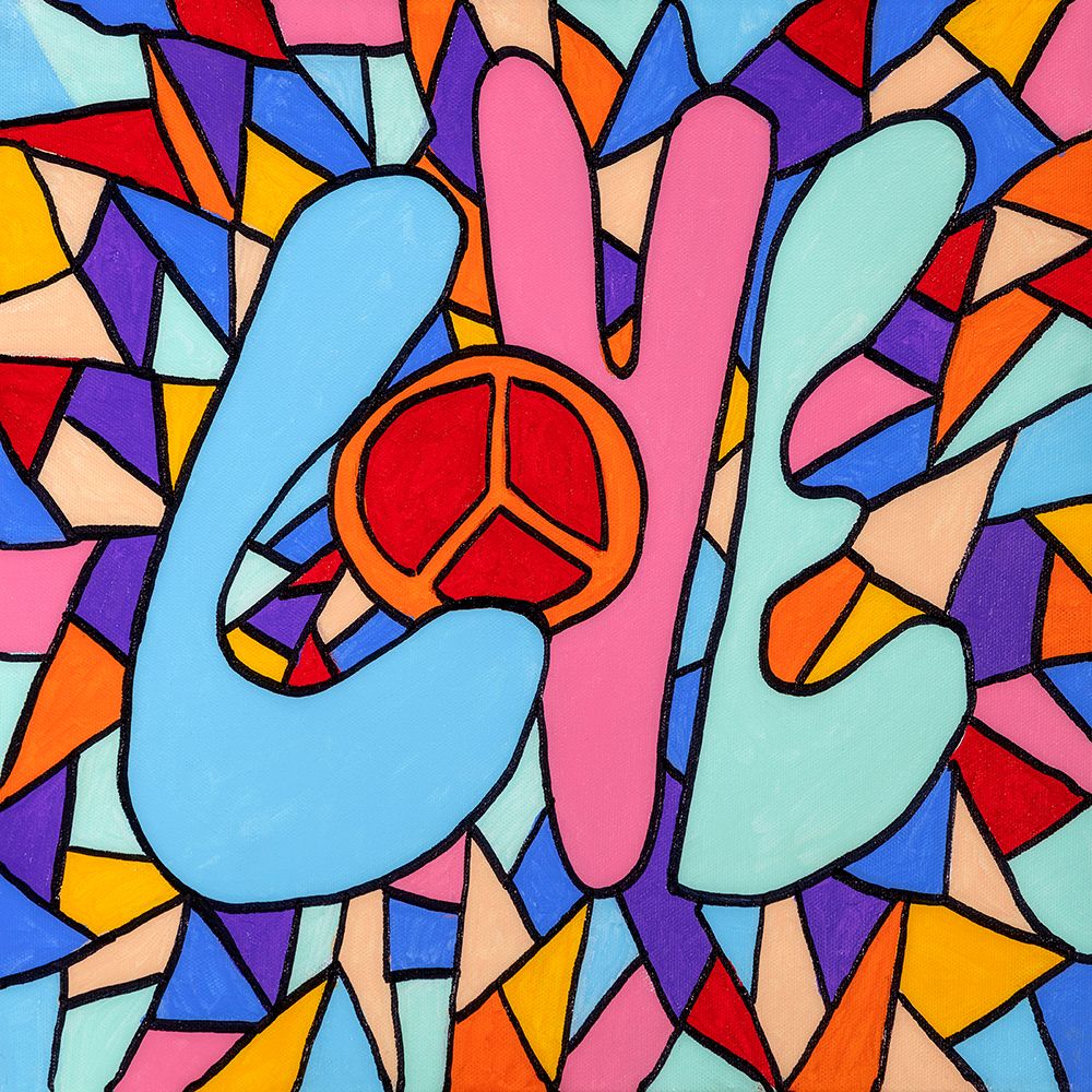 Small Love And Peaces art print by David Dayan Fisher for $57.95 CAD