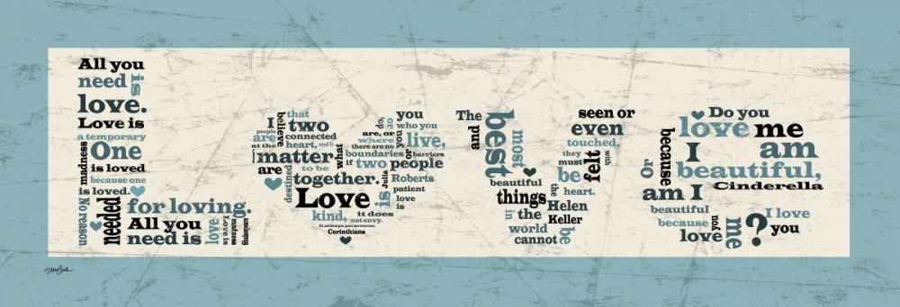 Aqua Love art print by Diane Stimson for $57.95 CAD