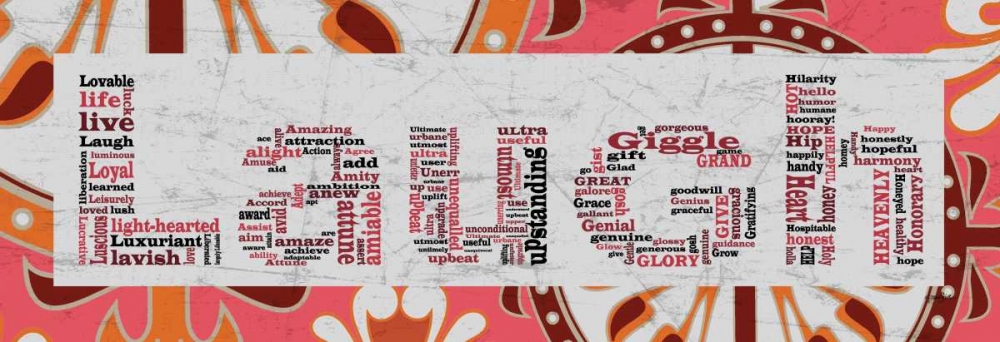 Pink Pattern Laugh art print by Diane Stimson for $57.95 CAD