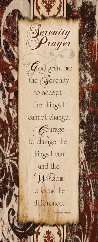 Serenity Prayer art print by Diane Stimson for $57.95 CAD