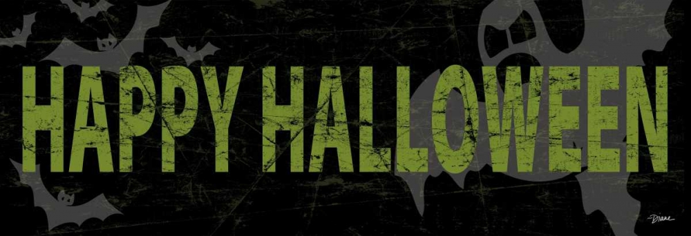 Happy Halloween Green art print by Diane Stimson for $57.95 CAD