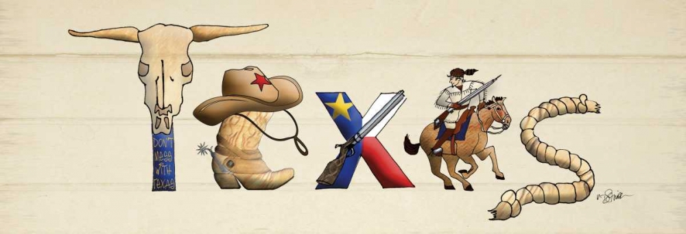 Texas Sign art print by Diane Stimson for $57.95 CAD