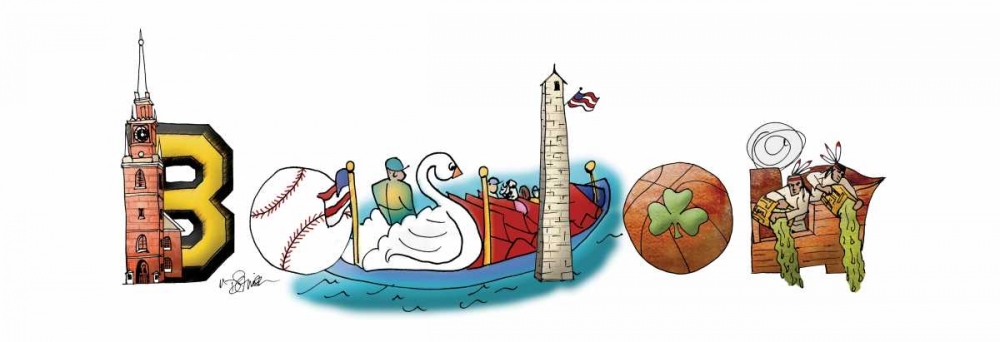 Boston Illustration art print by Diane Stimson for $57.95 CAD