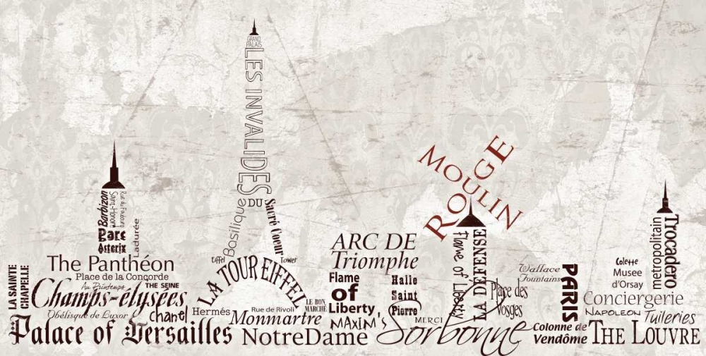 Paris Skyline Warm art print by Diane Stimson for $57.95 CAD