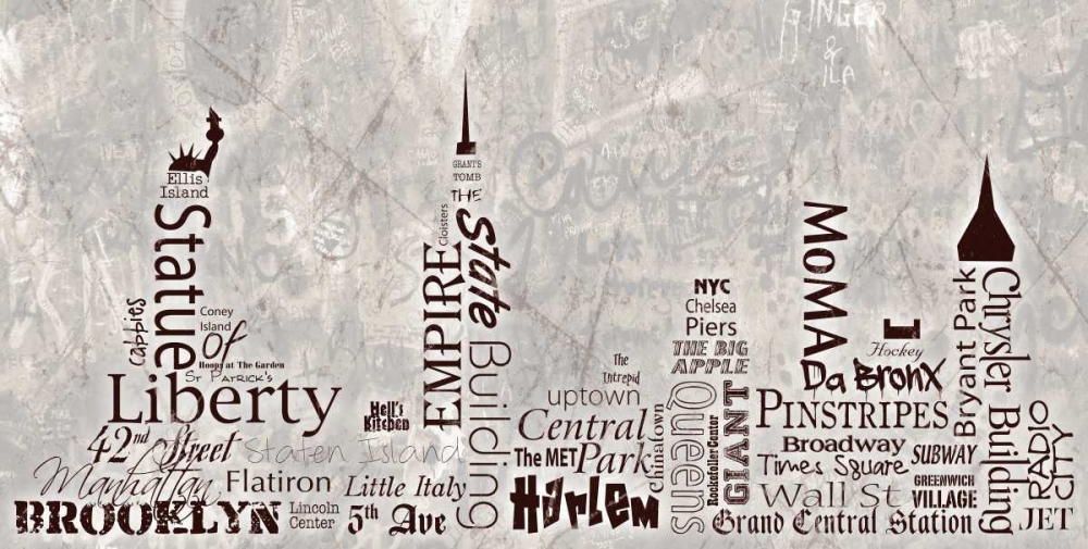 NY Skyline Warm art print by Diane Stimson for $57.95 CAD