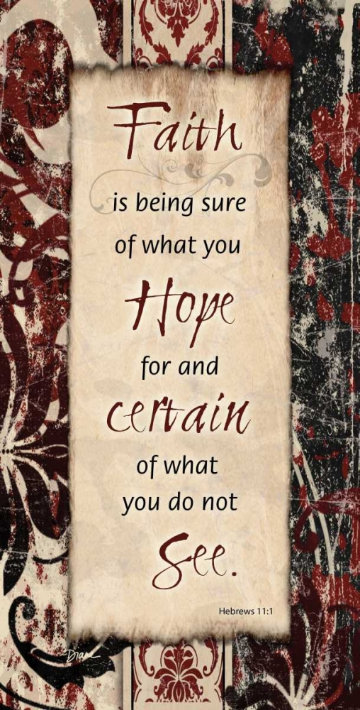 Damask Faith Hard art print by Diane Stimson for $57.95 CAD
