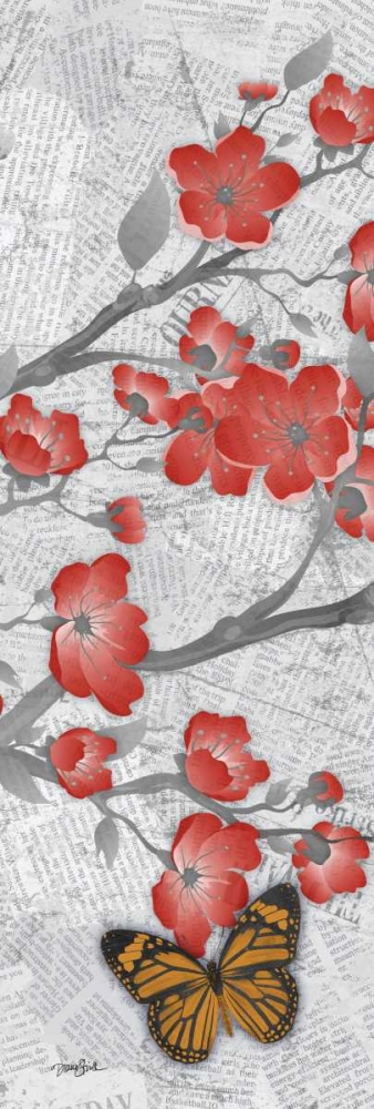 Red Cherry Blossom 2 art print by Diane Stimson for $57.95 CAD