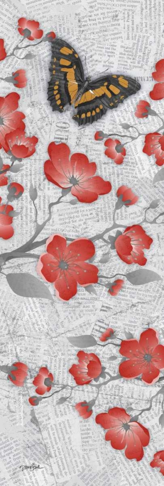 Red Cherry Blossom 3 art print by Diane Stimson for $57.95 CAD