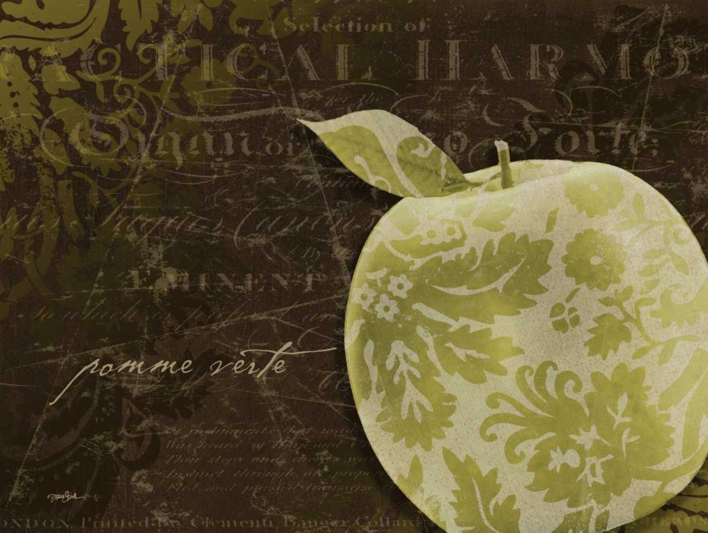 Apple Damask Horizontal art print by Diane Stimson for $57.95 CAD