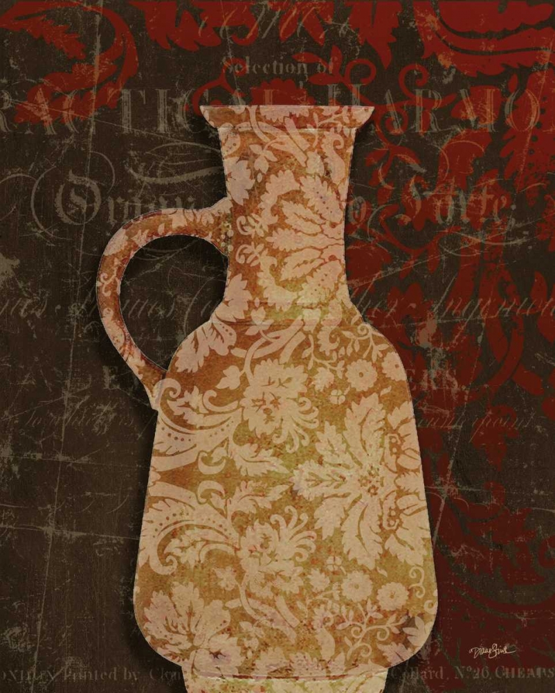 Urn Damask 1 art print by Diane Stimson for $57.95 CAD