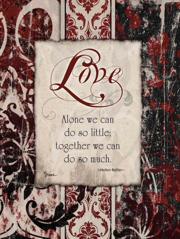 Love Keller art print by Diane Stimson for $57.95 CAD