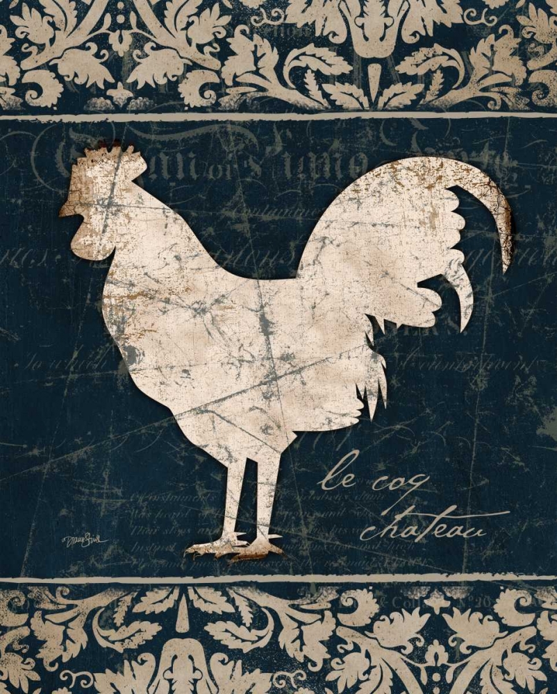 Navy Rooster 2 art print by Diane Stimson for $57.95 CAD
