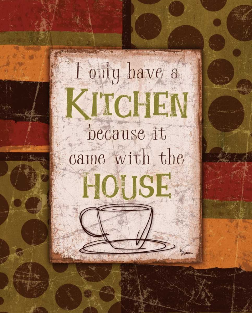 Kitchen House Brown art print by Diane Stimson for $57.95 CAD