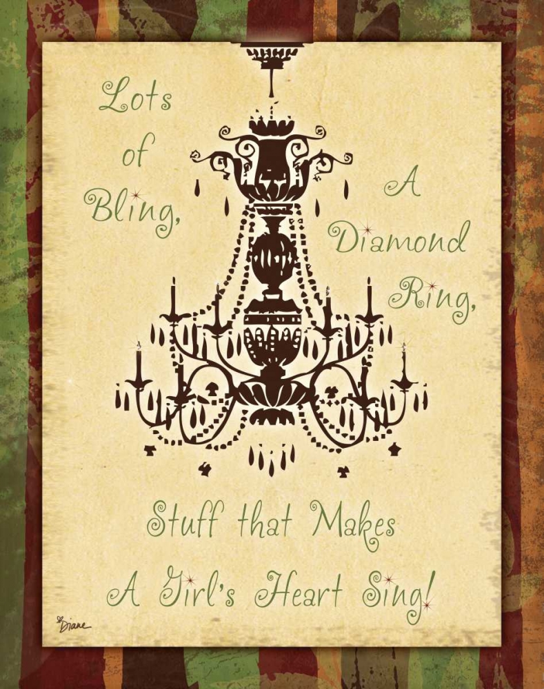 Spice Chandelier 1 art print by Diane Stimson for $57.95 CAD